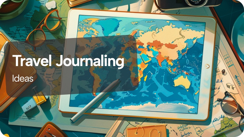 Travel Journaling Ideas ✈️📓  blog card image