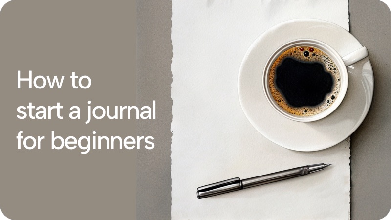 How to start journaling for beginners  blog card image