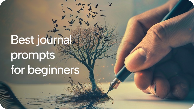 Best journal prompts for beginners  blog card image