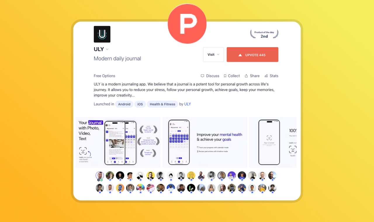ULY has been featured on Product Hunt